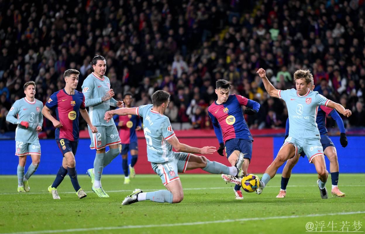 巴萨与马竞上演“终极对决前哨战” 巴萨与马竞上演“终极对决前哨战”