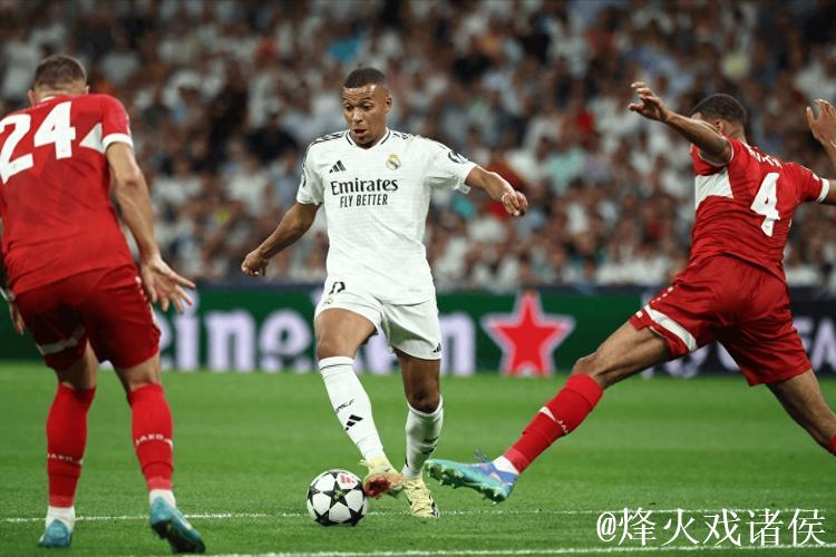 欧冠-姆巴佩与恩德里克建功 皇马主场3-1击败斯图加特